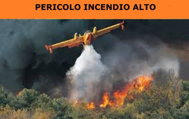 Protezione Civile Regionale: Allerta incendio alto – attenzione rinforzata per la giornata di sabato 19 luglio 2025.