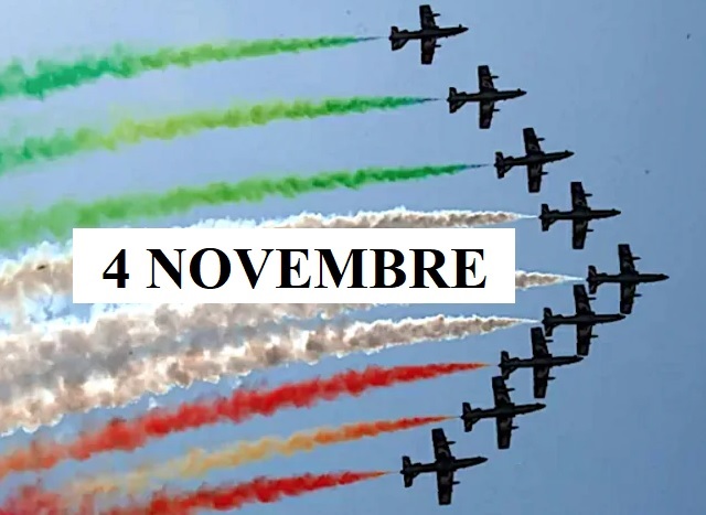 4 NOVEMBRE - Giornata dell'Unità Nazionale e Festa delle Forze Armate