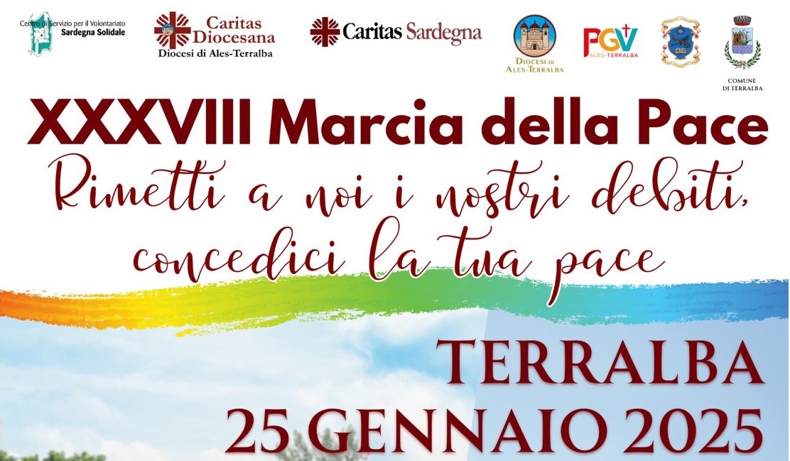 Terralba - 25 gennaio 2025, XXXVIII MARCIA DELLA PACE dal tema