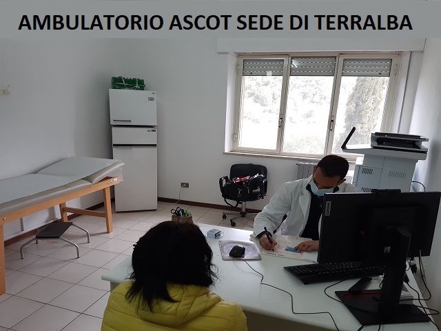 L’ASL n. 5 Oristano - Ambulatorio ASCoT attivo presso il Comune di Terralba - Ulteriore turno ambulatorio ascot per la giornata di venerdi' 15 dicembre