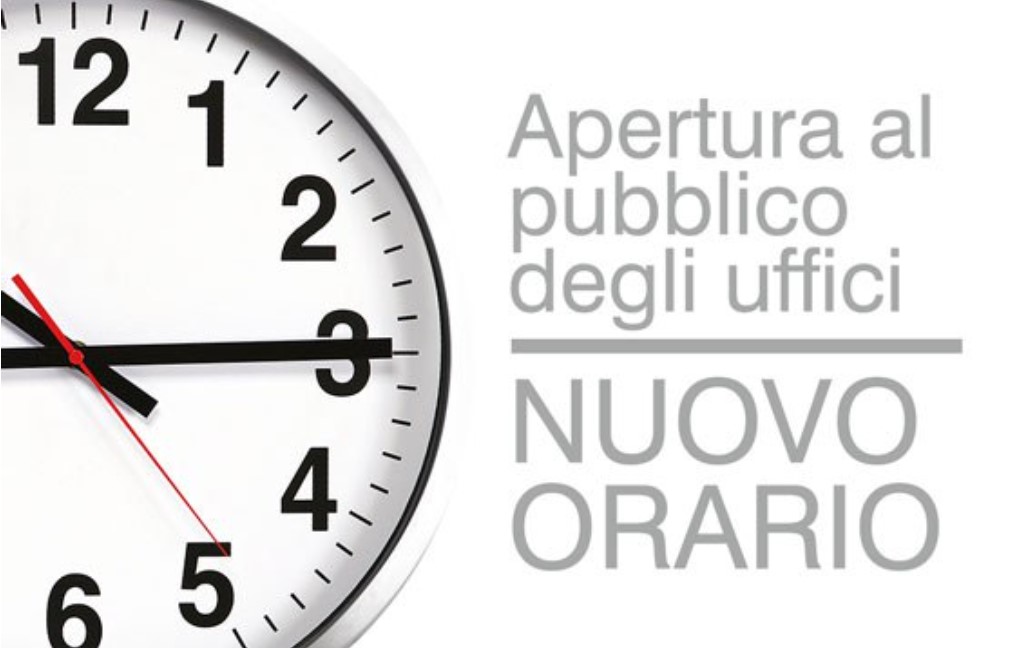 Orario di apertura al pubblico Ufficio Edilizia Privata e Urbanistica - Mese di Gennaio