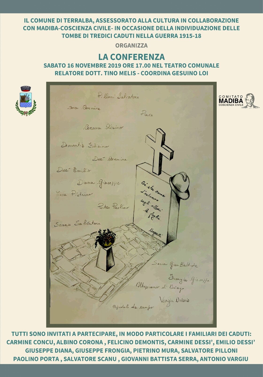 Conferenza in onore dei caduti nella guerra 1915-18