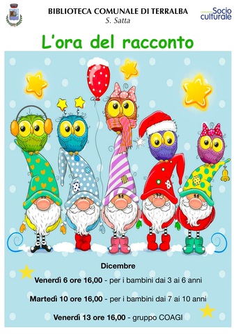 BIBLIOTECA COMUNALE "S. SATTA" - "ASPETTANDO IL NATALE IN BIBLIOTECA"