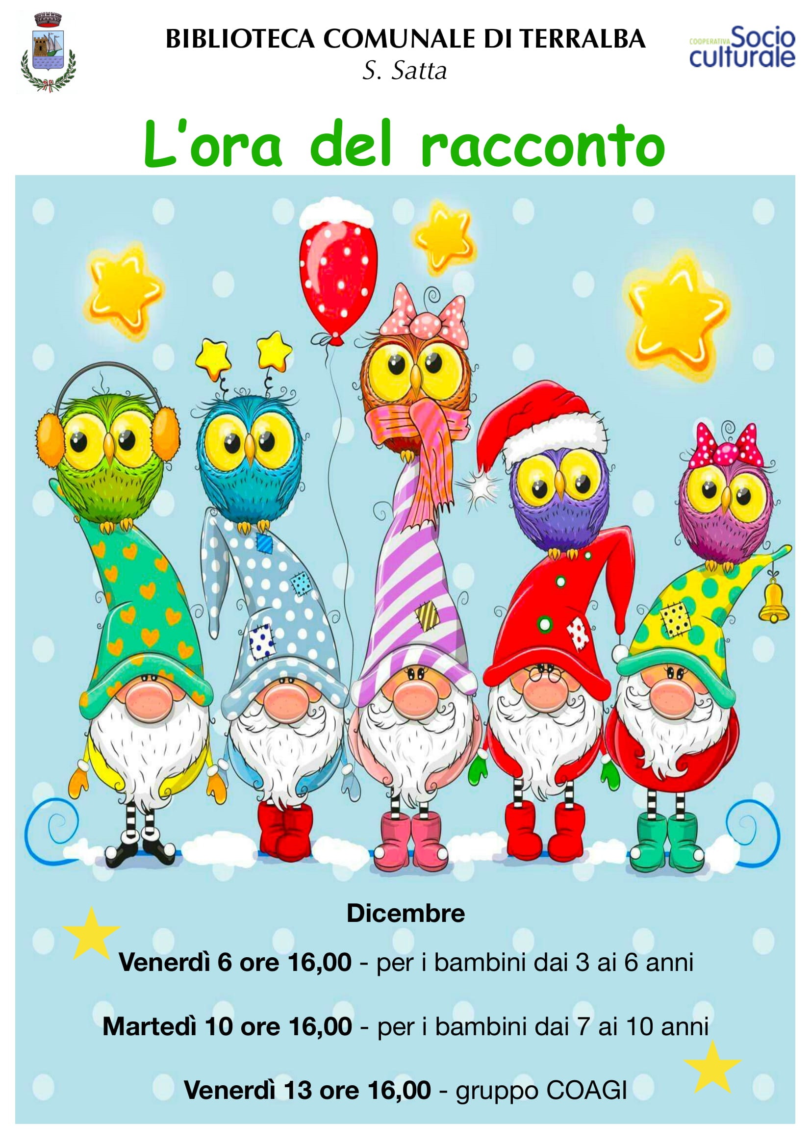 Biblioteca comunale "s. satta" - "aspettando il natale in biblioteca"