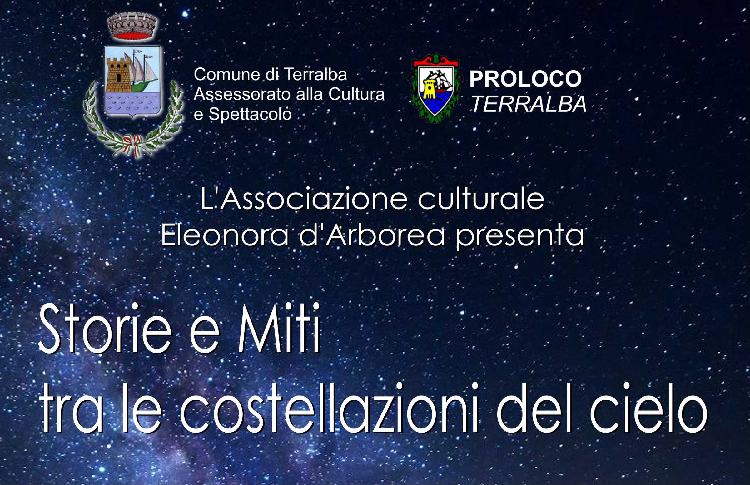 Terralba, domenica 16 agosto: Serata di osservazione astronomica "Storie e Miti racchiusi tra le costellazioni del Cielo" 
