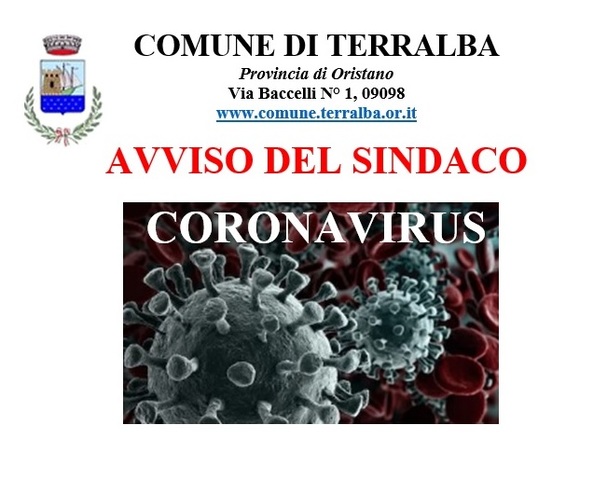 Coronavirus - Avviso del Sindaco