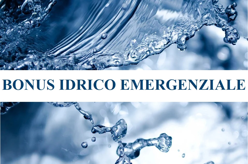 Avviso pubblico bonus idrico emergenziale