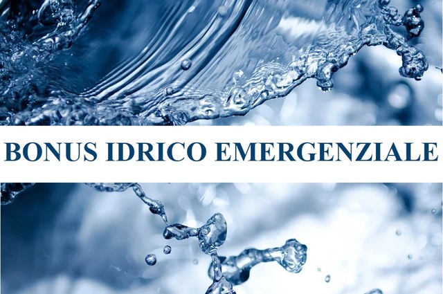 BONUS IDRICO EMERGENZIALE - Proroga scadenza