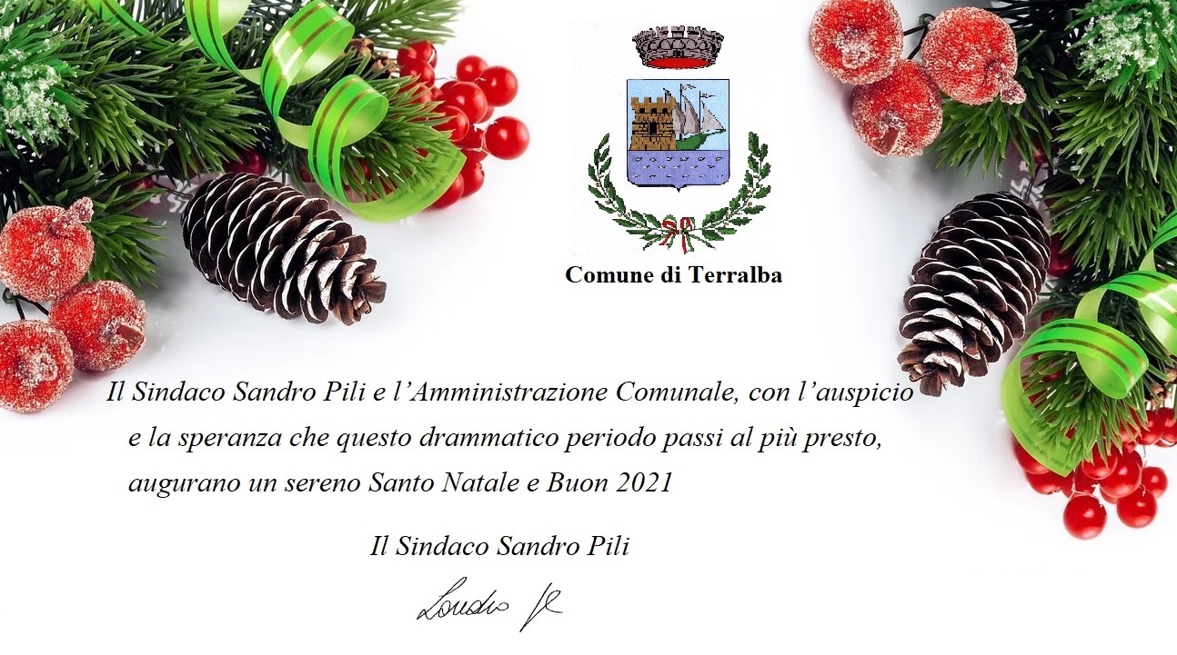 Gli auguri del Sindaco e dell’Amministrazione Comunale