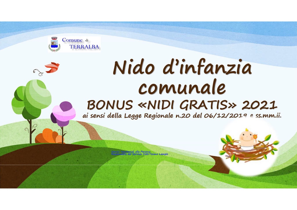 Bonus "nidi gratis" 2021