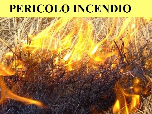 Protezione Civile Regionale: Allerta incendio - preavviso giallo – attenzione per la giornata di lunedì 5 luglio 2021